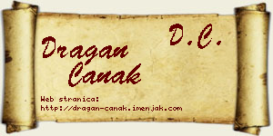 Dragan Čanak vizit kartica